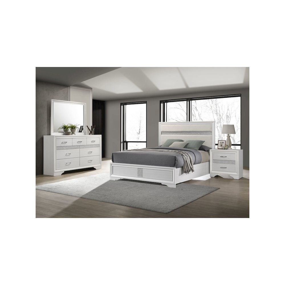 Miranda 4-piece Eastern King Bedroom Set White