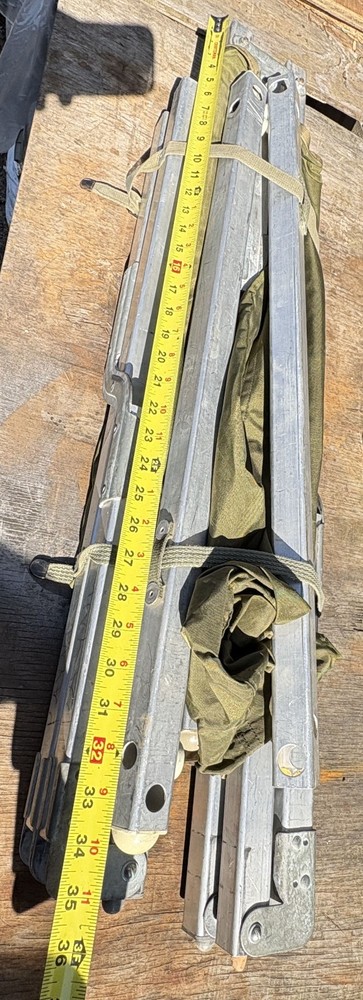 Compact Lightweight FOLDABLE Aluminum Sleeping Cot US Military OLIVE DRAB