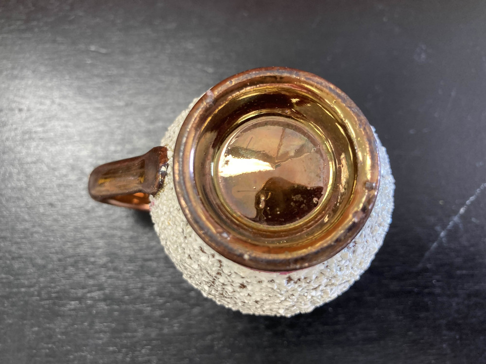 Small Antique Lusterware Copper Creamer
