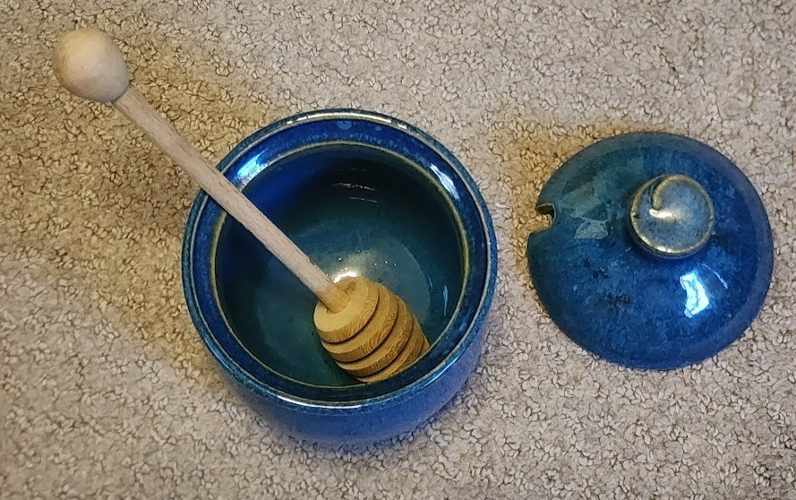 Killburn Pottery Honey Jar with Dipper