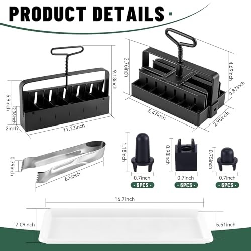 Soil Block Maker Bundle - Large 2" and Small 0.67" Handle Manual Soil Blocker