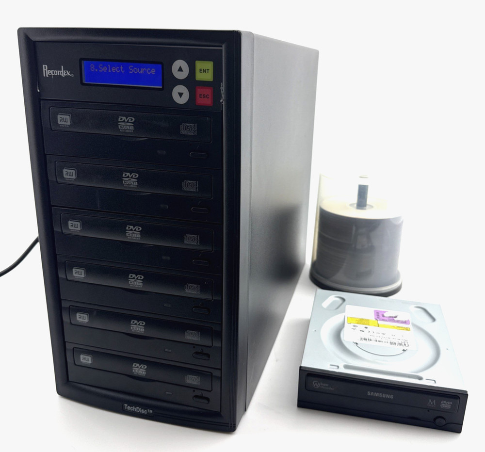 Recordex RX-D5-1945 TechDisc Pro 1-to-5 DVD Duplicator Bundle Tested