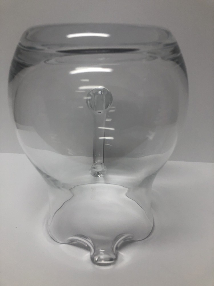 Blown Glass Pitcher – New Without Box 8" Tall Pinched Design