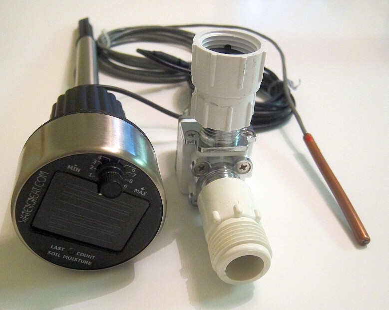 SR-1RAutomatic Solar Powered Watering System Angle Valve -Soil Moistture Sensor