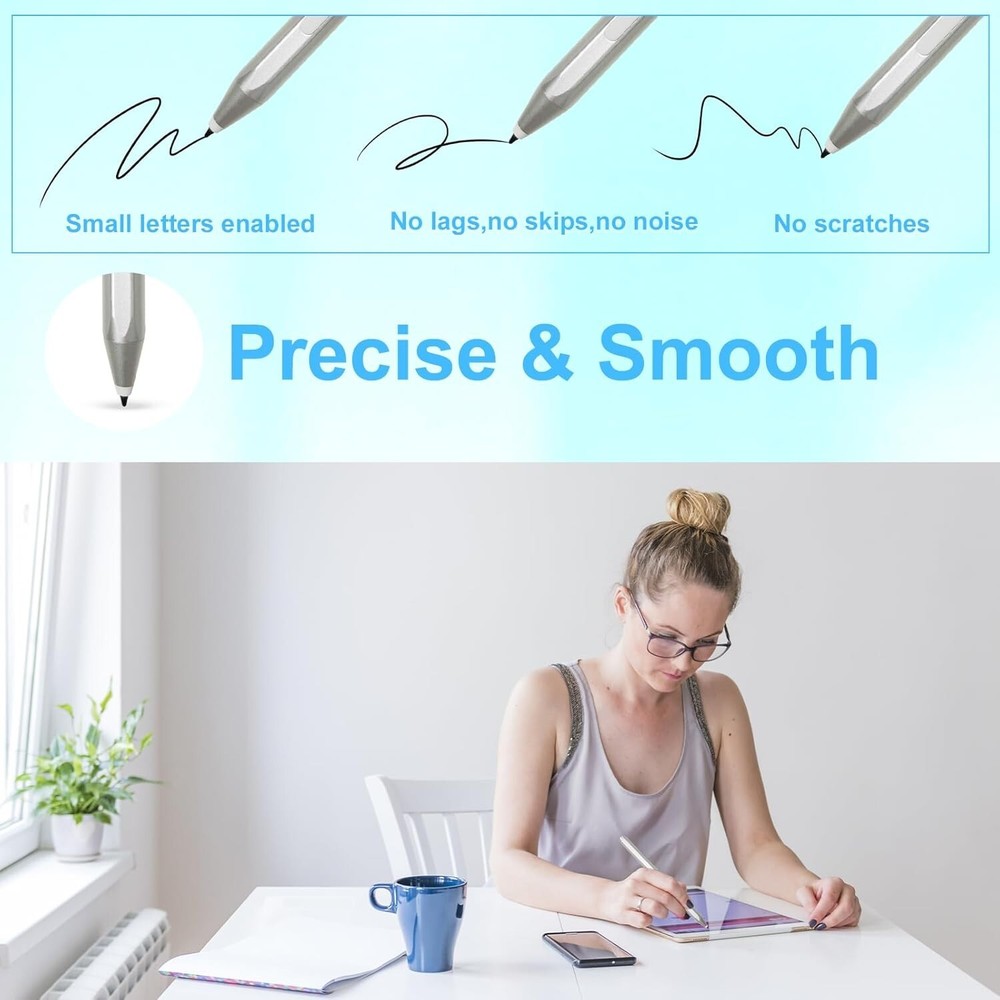 Surface Stylus Pen for Microsoft Surface Pro 11/X/9/8/7/6/5/4/3, Surface Go 4/3/