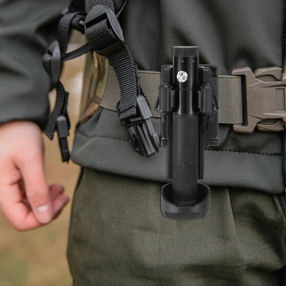 Flashlight Holder Rotatable Torch Light Carrier with Duty Belt Clip