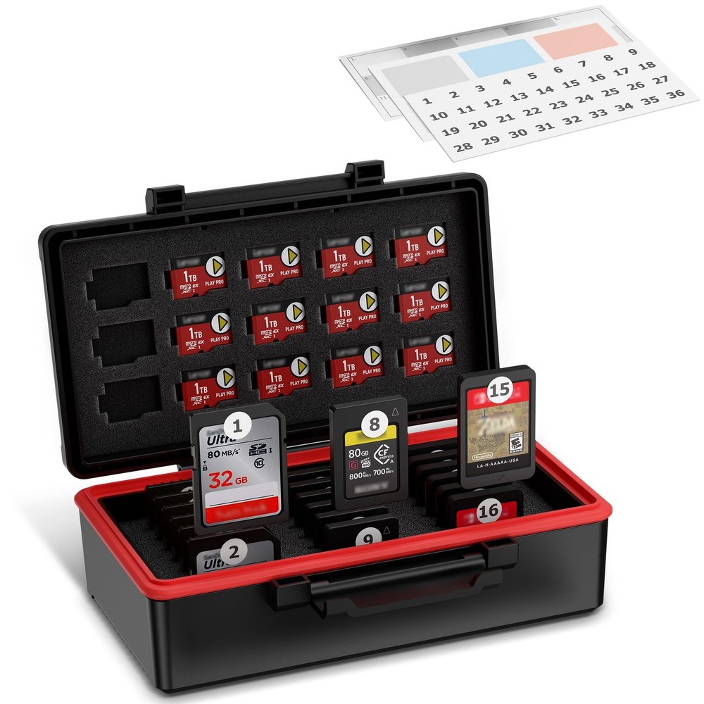 36 Slots SD MSD Memory Card Case Holder for 21 + 15 Micro