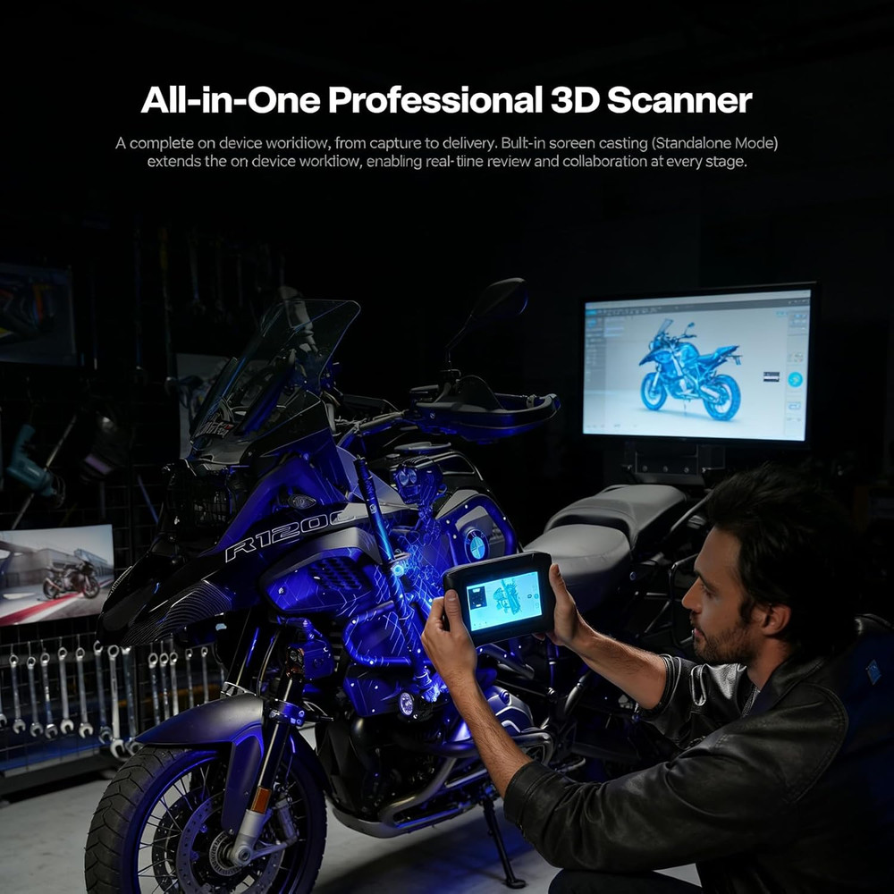 Sermoon P1 Handheld 3D Scanner with 0.02mm Accuracy and Touch Screen