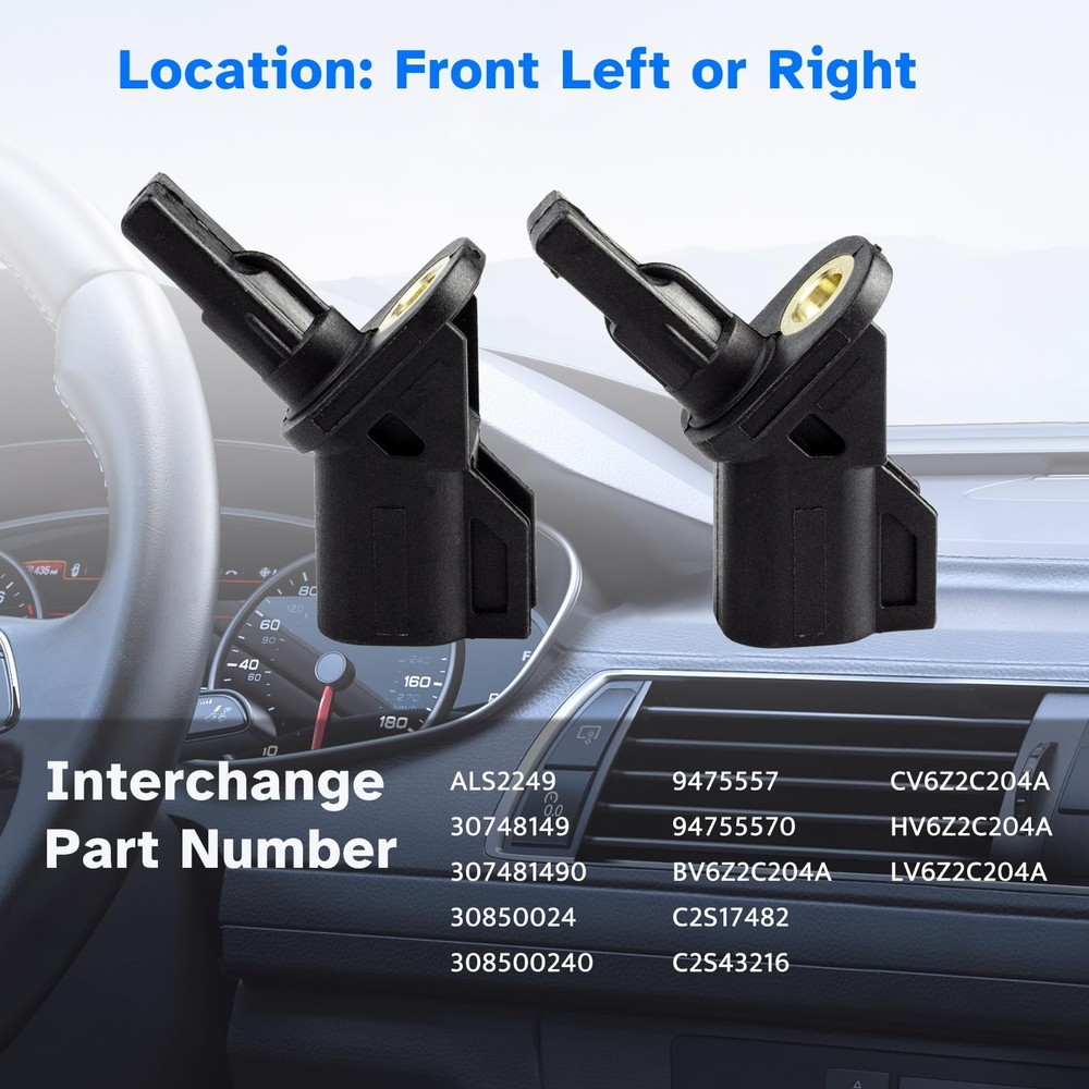 Front ABS Wheel Speed Sensor Left Right fit for Ford Escape Focus Transit...