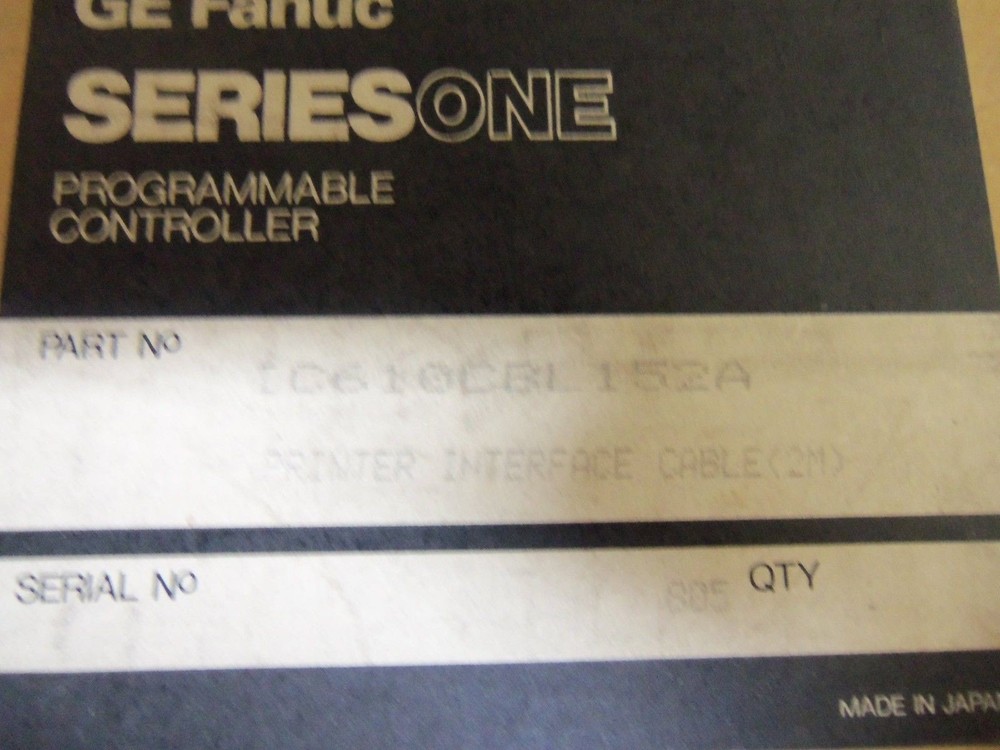 GE FANUC IC610CBL152A PRINTER INTERFACE CABLE NSMP