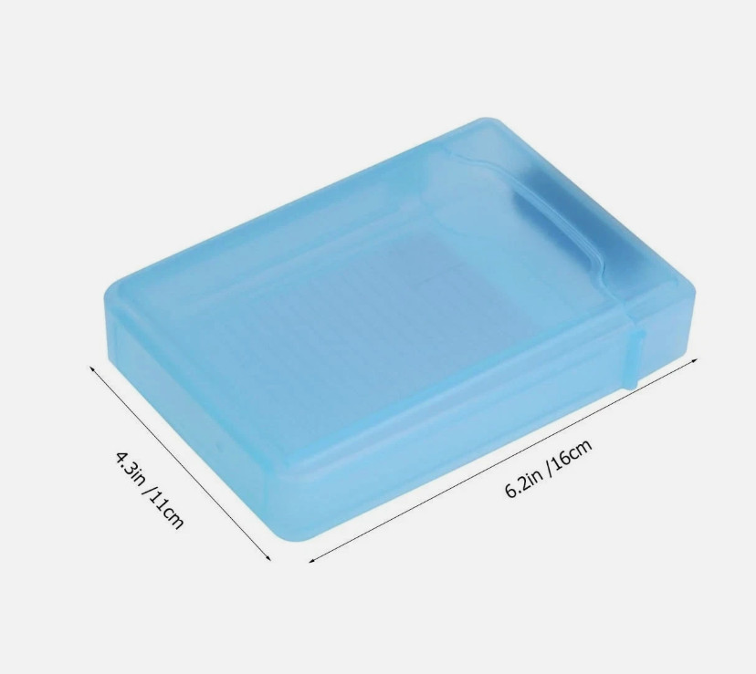 5 Pcs 3.5 Inches Hard Disk Drive Protection Storage Box Case
