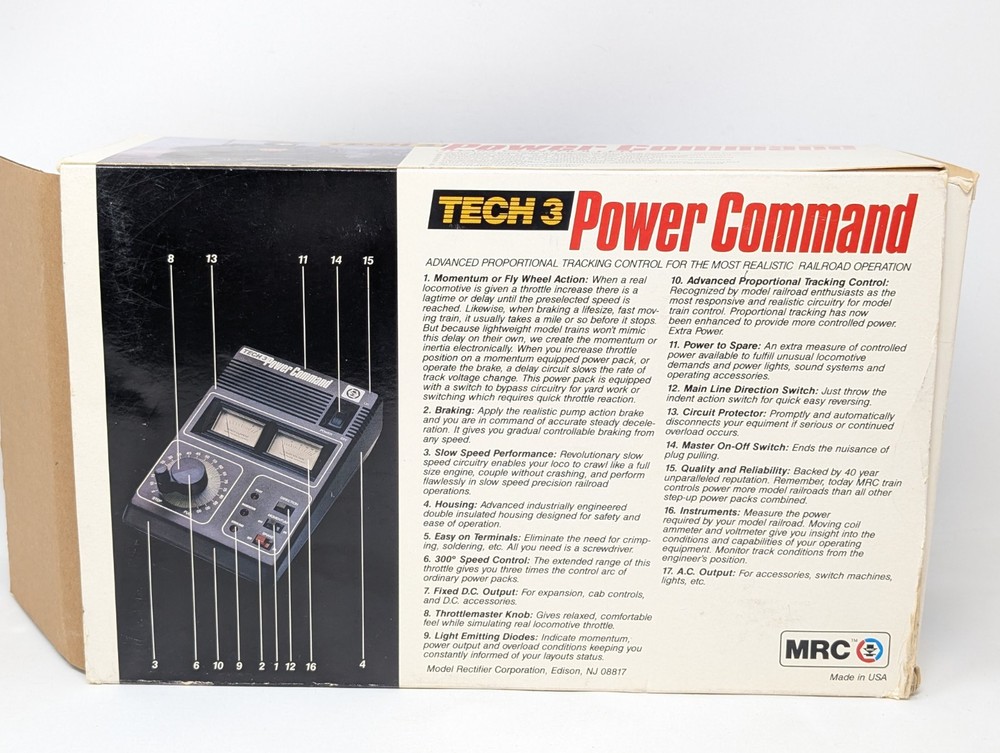 MRC Tech 3 Model 9500 Power Command Train Controller