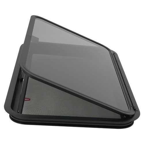 RV Window Push Out Glass Camper Exit Window Rectangular Venting Window 38-42mm