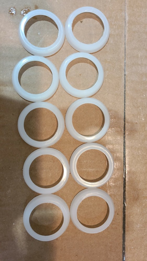 10 Pc 1-1/2" x 1-1/4" Poly Washer Slip Joint Beveled,  Washers