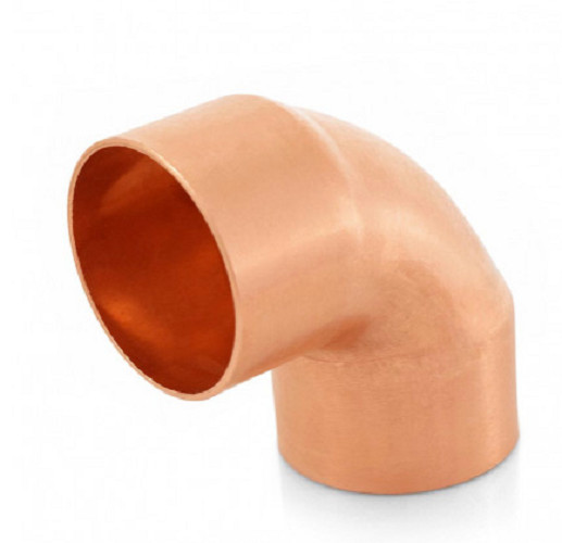 2" Copper 90° Elbow - Perfect for Distilling Columns - Fits standard 2 inch pipe