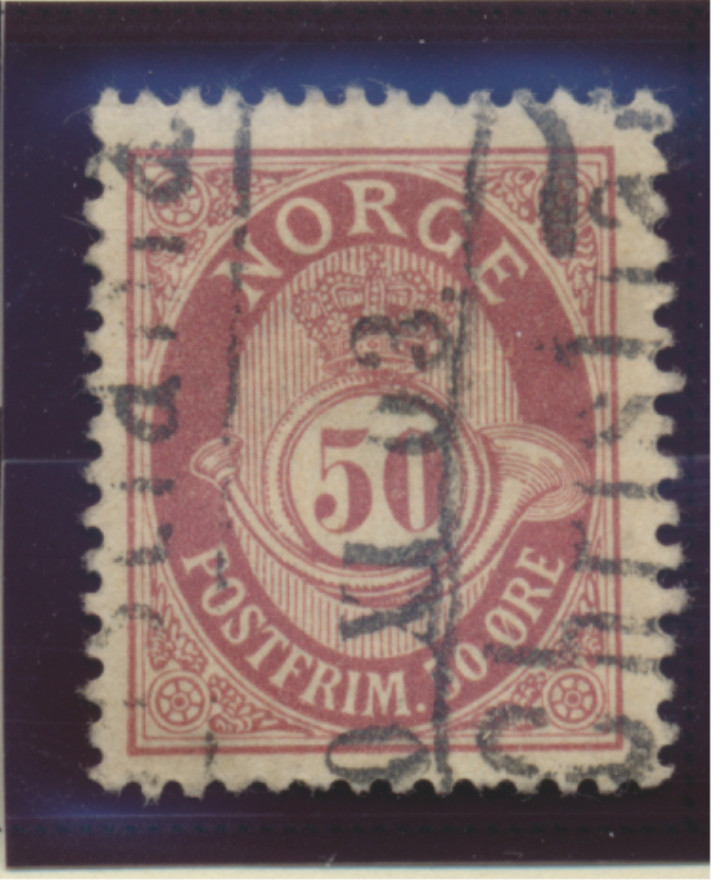 Norway Stamp Scott #57, Used