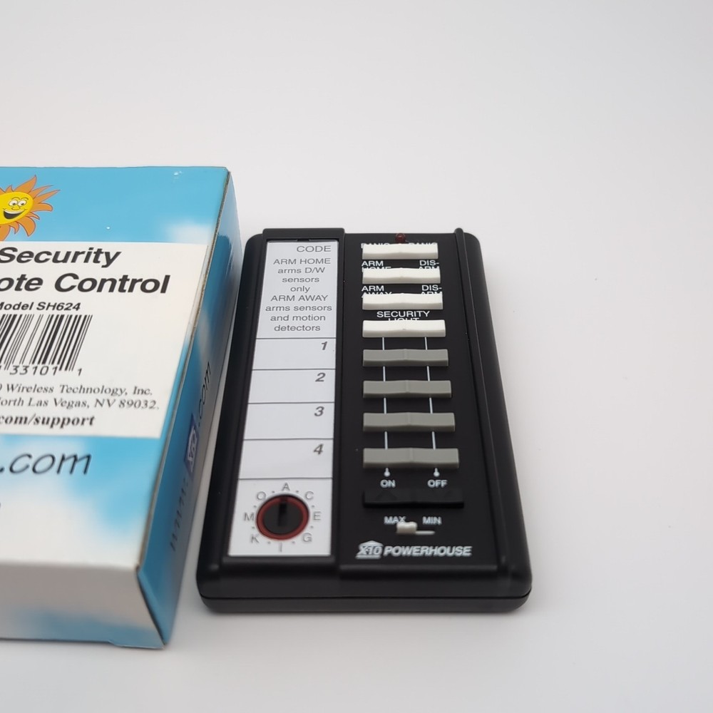 X10 Powerhouse Security System Remote Control Model SH624 NEW OPEN BOX