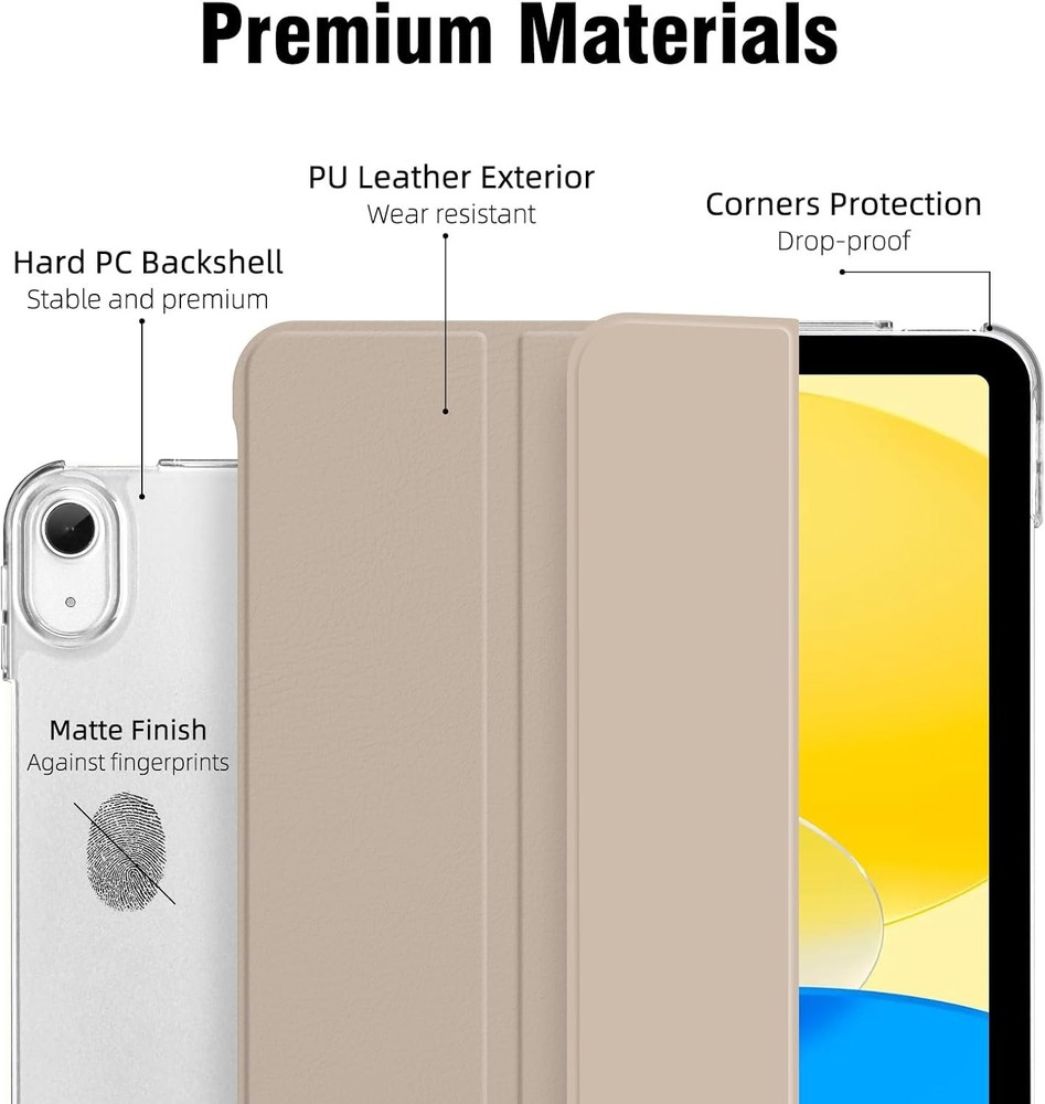 Case for iPad 11th Generation 11 Inch 2025, Hard PC Translucent Back Shell, Stan