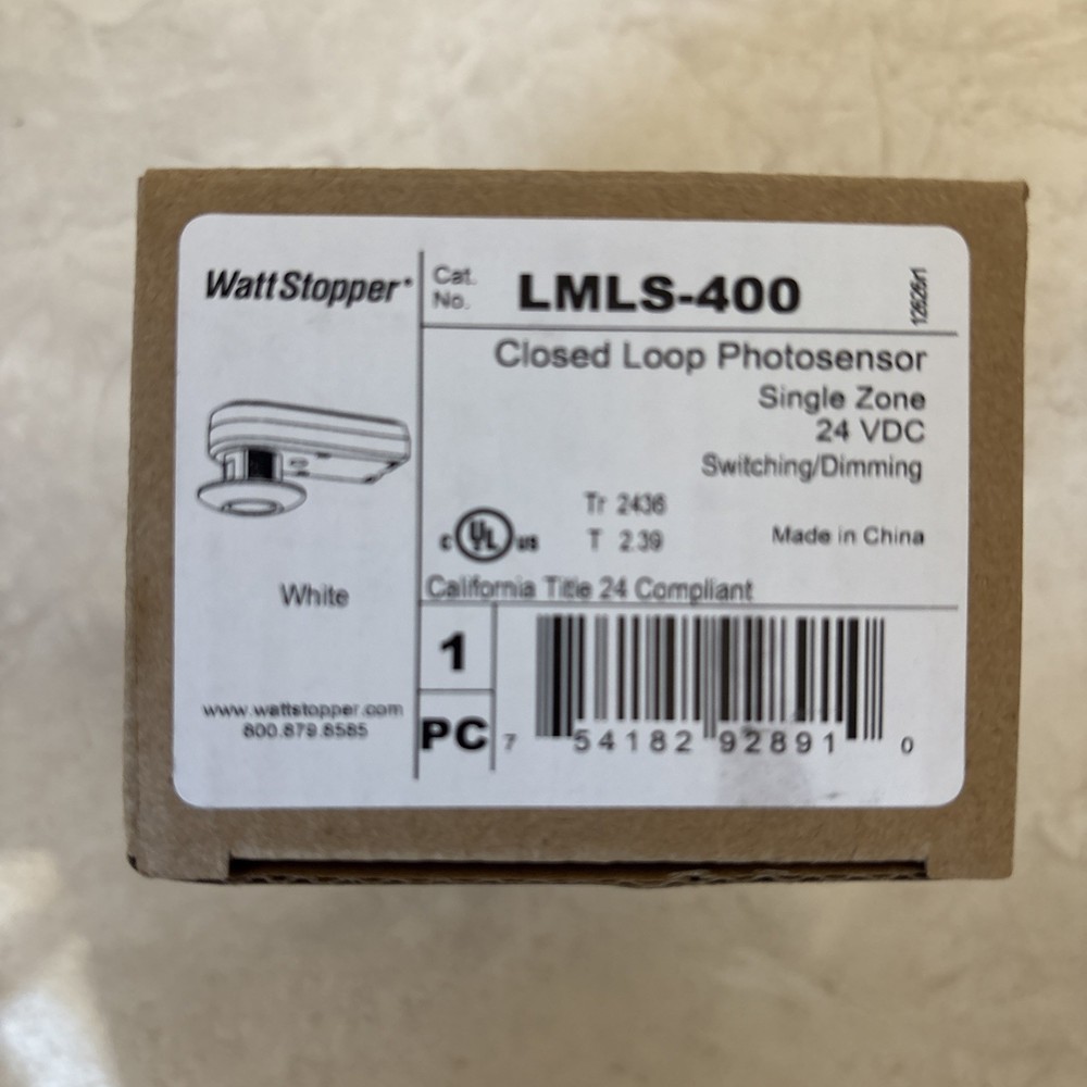 Wattstopper LMLS-400 Closed Loop Photosensor 24VDC White