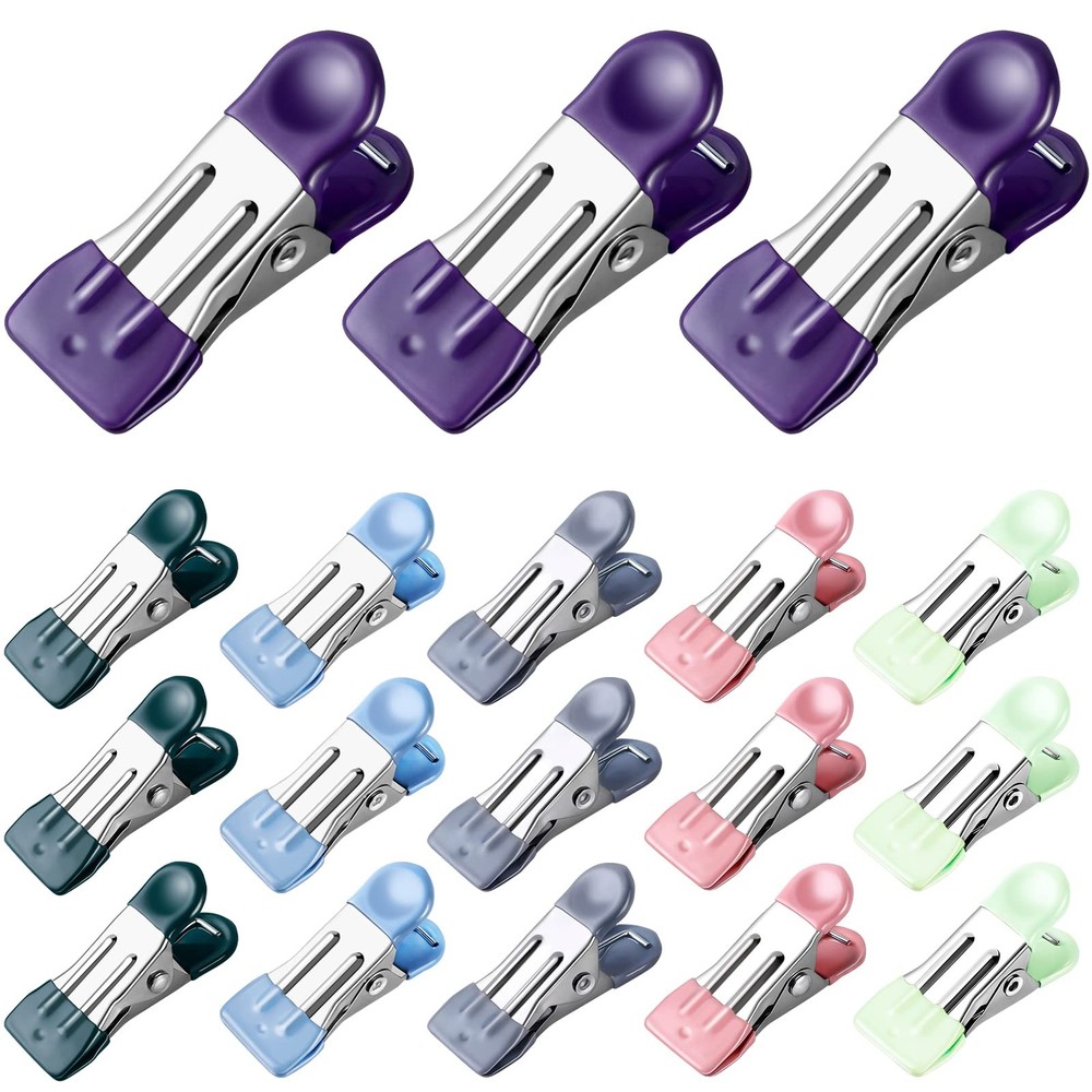 Mini Clothes Pins 30 Pack, Bag Clips For Snacks Crafts, Multicolor