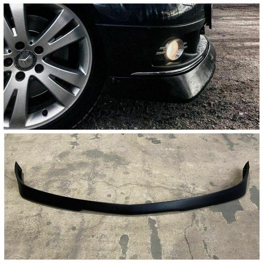 Front Bumper Spoiler Lip for MB C Class W204 2006-2011