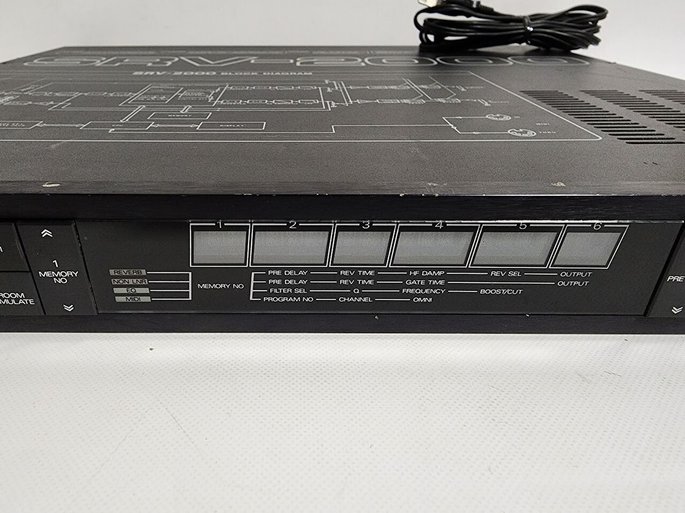 Roland SRV-2000 Digital Reverb Effect Rack Tested Working