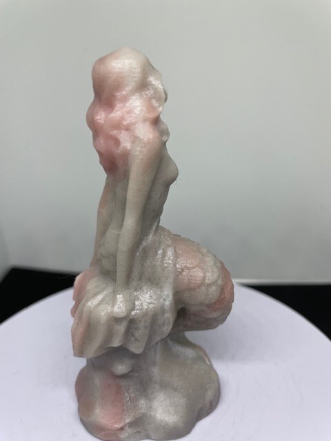 Pink Opal Mermaid Carving - Crystals