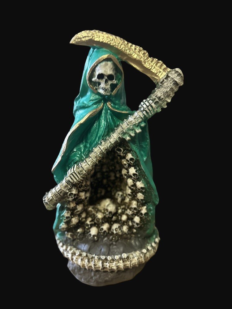 Santa Muerte Deseo * Verde * Curada 10”