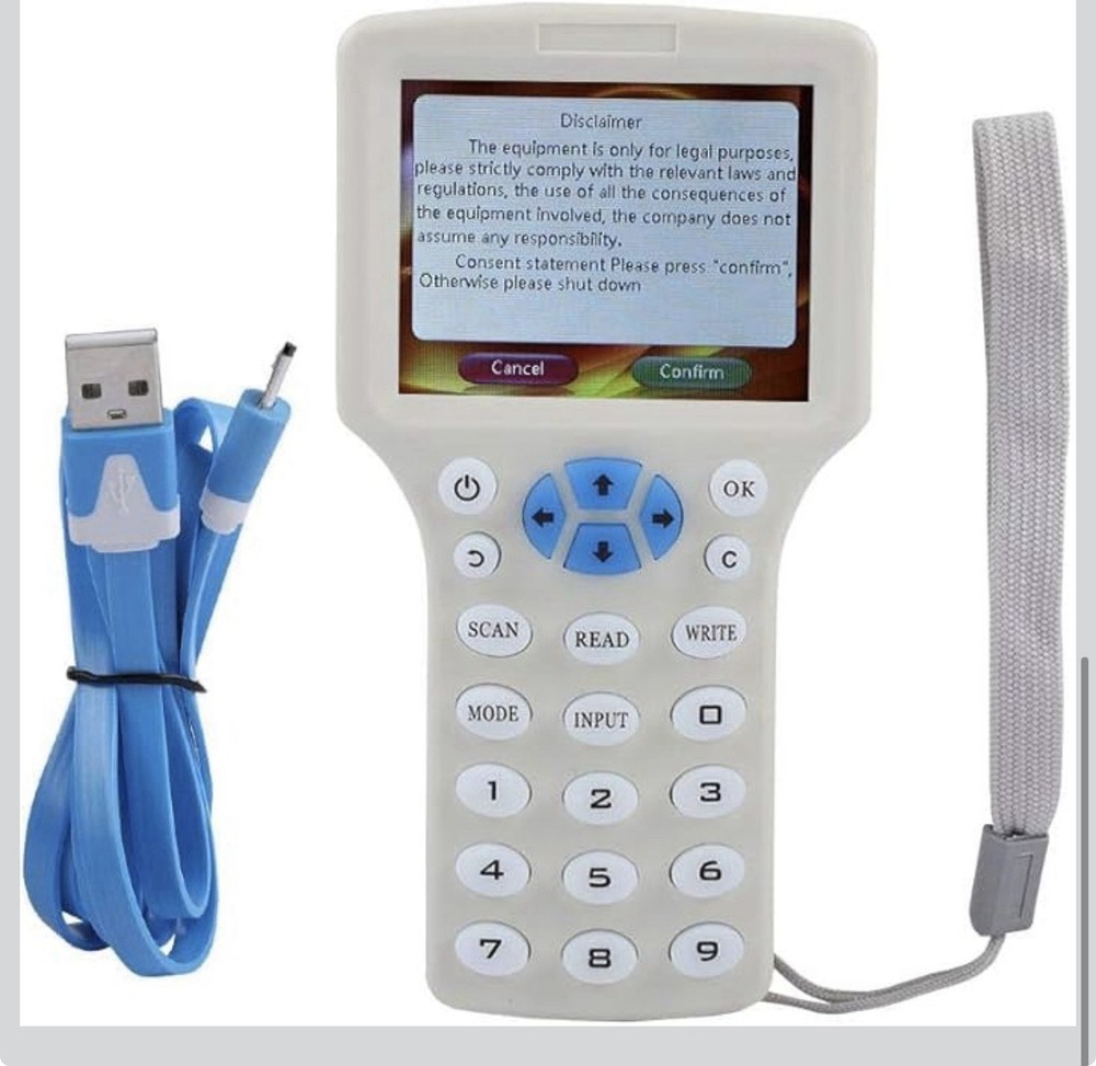 9 Frequency Handheld RFID Copier ID IC Reader Writer Duplicator NFC  125 kHz