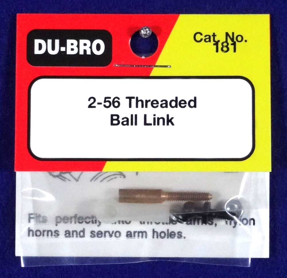 DU-BRO 2-56 THREADED BALL LINK ( CAT. # 181 )