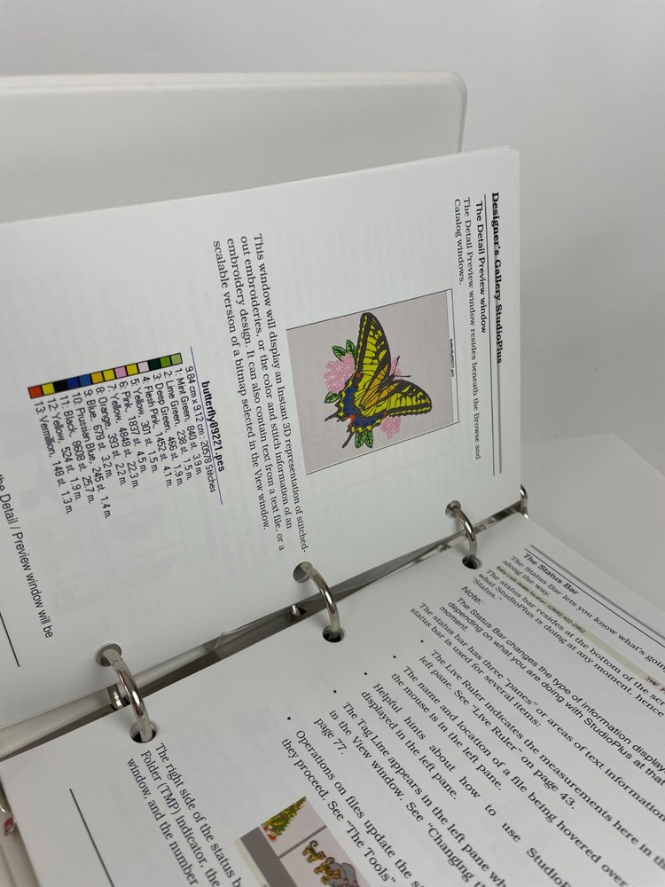 Designer's Gallery StudioPLUS Embroidery Design Management Software Version 2.53