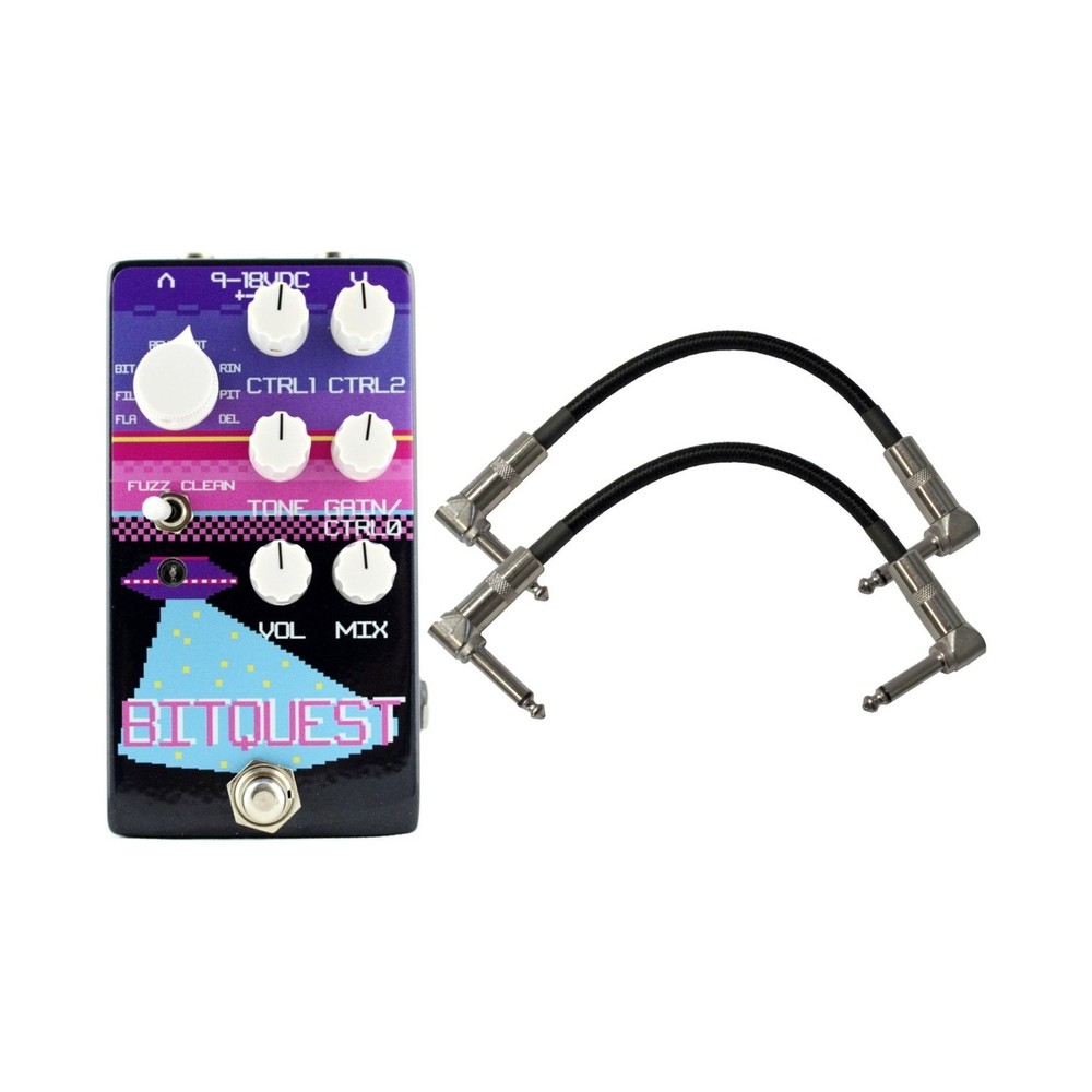 Dr. Scientist BitQuest Multi-Effect Pedal w/ 2 Patch Cables
