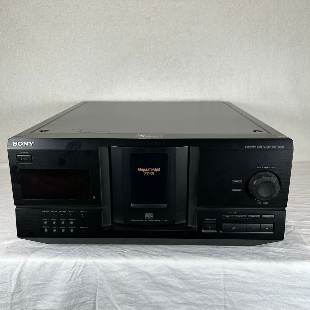 Sony CDP CX230 MegaStorage 200CD Compact Disc Player Black