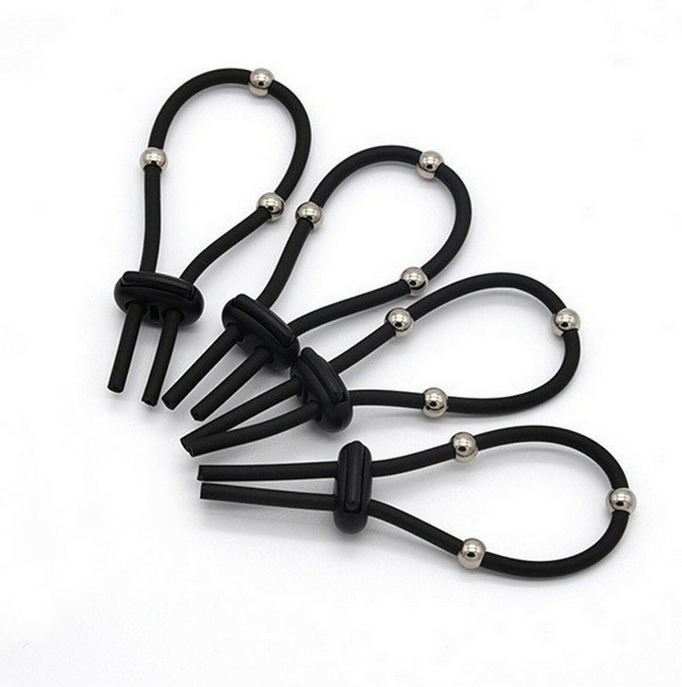 E Stim Electro Accessories Conductive Silicone Rubber Loops Cable Beads Adapter