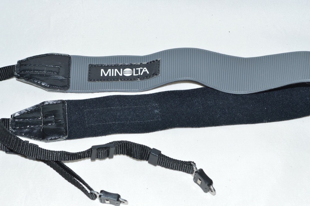 Minolta Black and Grey Adjustable Camcorder Camera Strap (CS-144)