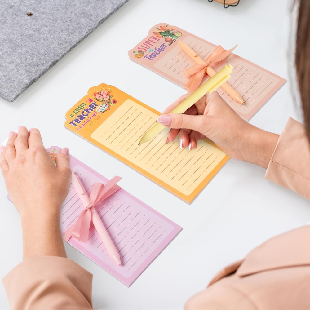 ANGOLIO 8Sets Teacher Notepad Sets to Do List Sticky Notes Memo Notepads Bulk...