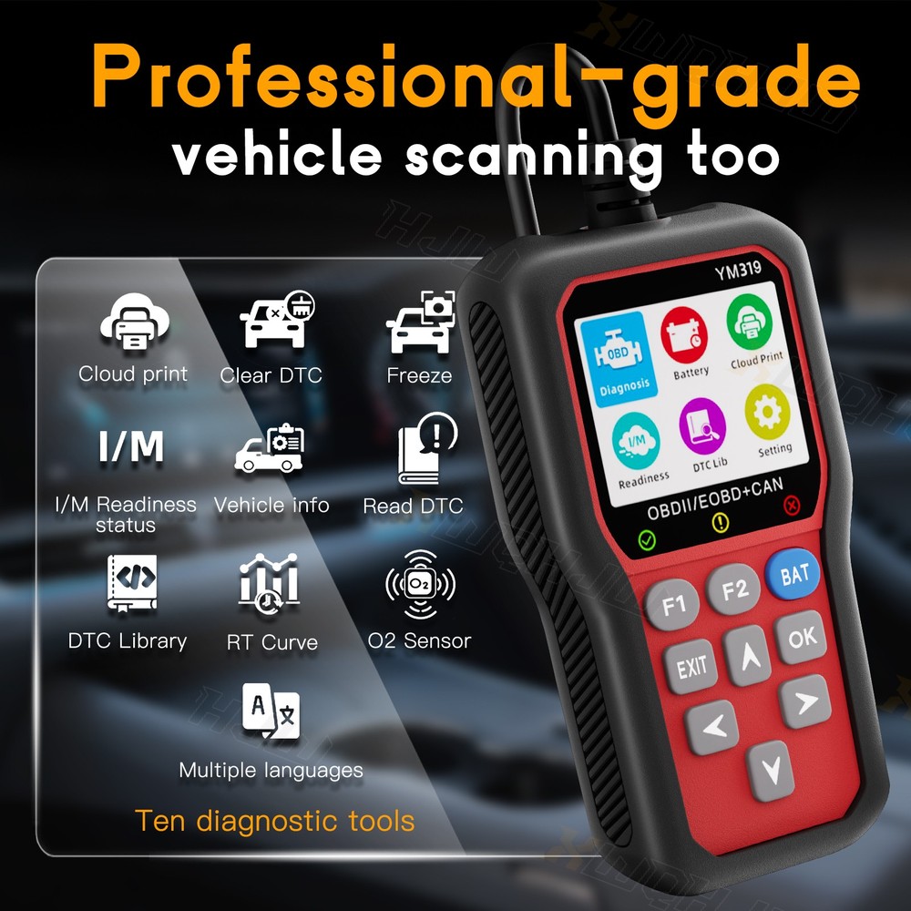 XWQHJW Code Reader Scanner OBD2 Trouble Codes Read Electronics For Ford Check