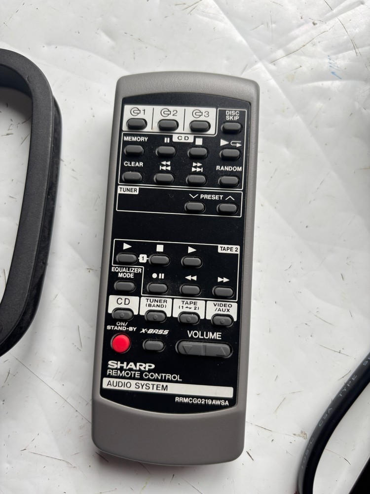 Sharp CD-BA150 Mini Component System with Pair CP-BA150 Speakers Tested CD Error