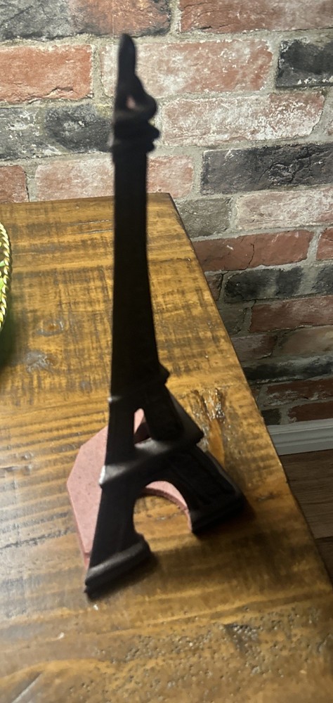 Cast Iron Eiffel Tower Bookend Only One- 13 Inch