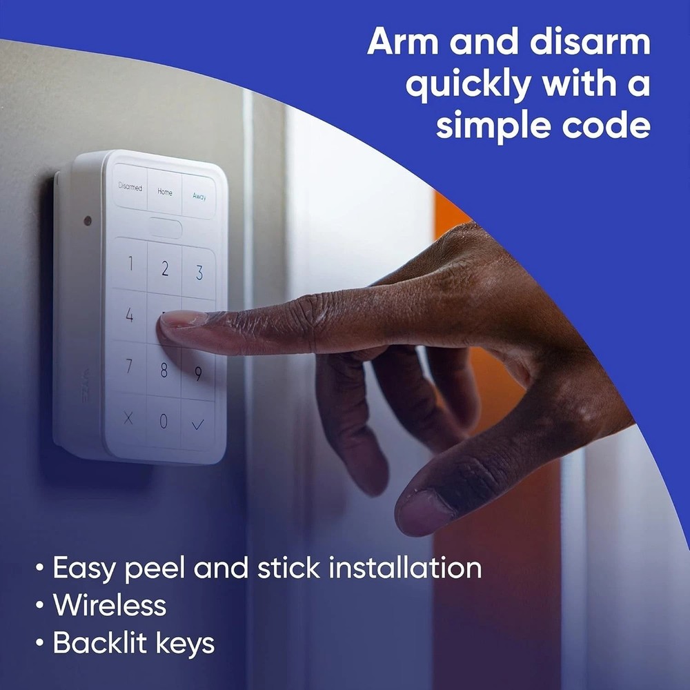 Home Security Wireless Keypad - Easy Installation & Motion Detection Features