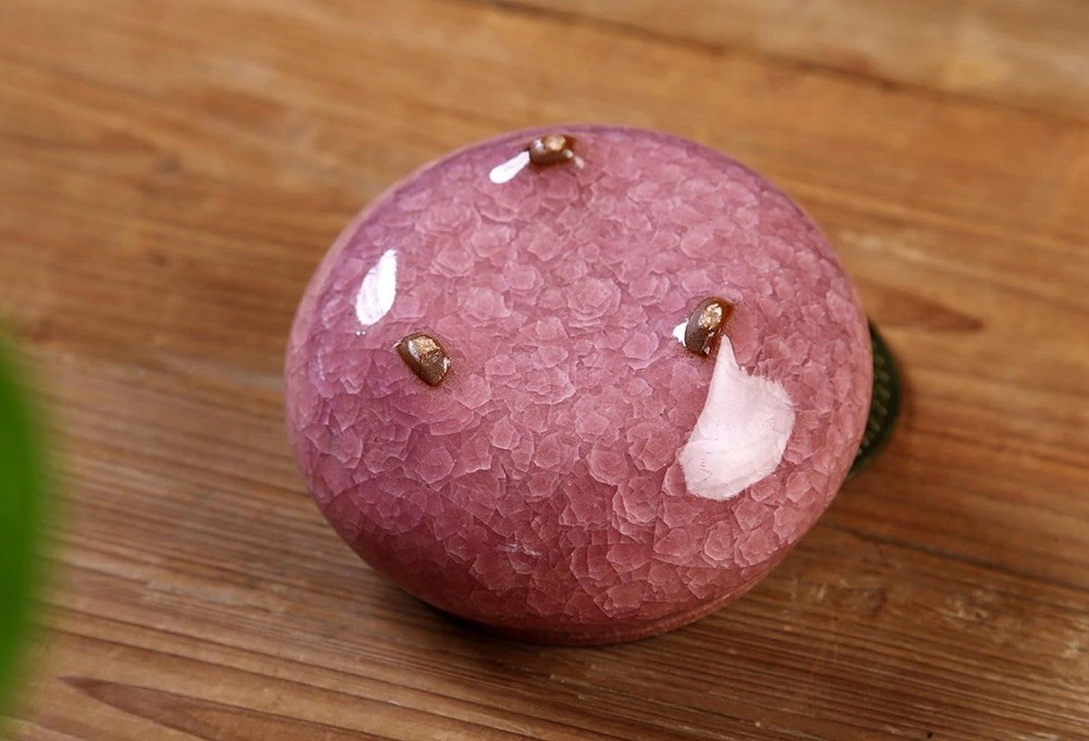 Ceramic Incense Burner with Stick Holder + Insulation use for Violet