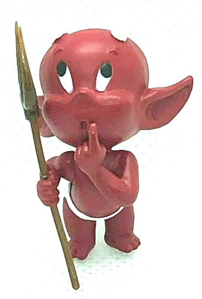 HOT STUFF: Little Devil Perplexed 3D Sculpted PVC PIN - Harvey Comics Licensed