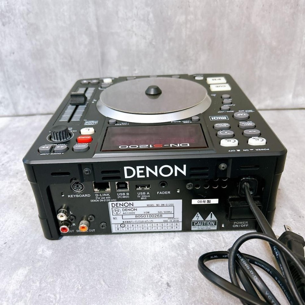 Denon DJ DN-S1200 single Portable CD/MP3 USB Player MIDI Controller #0004