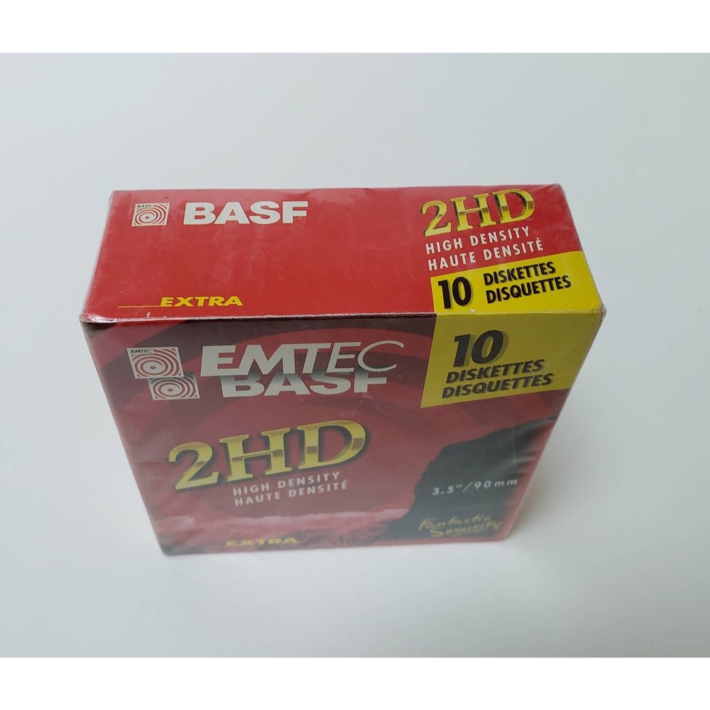 BASF EMTEC 2HD High Density 3.5" 10 Diskettes