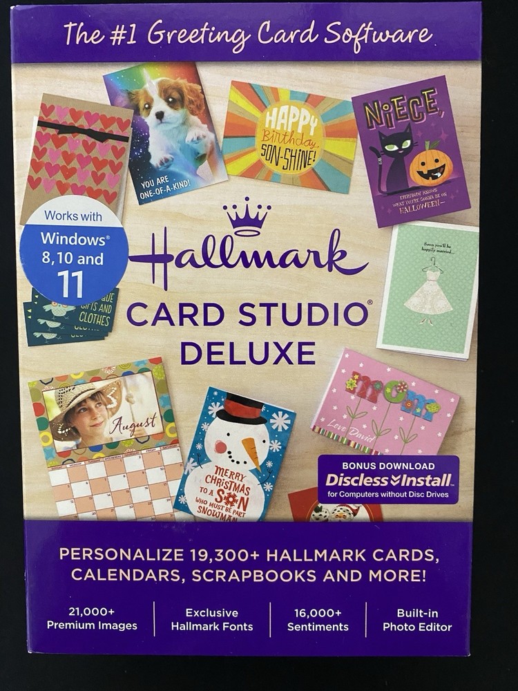 Hallmark Card Studio Deluxe - New