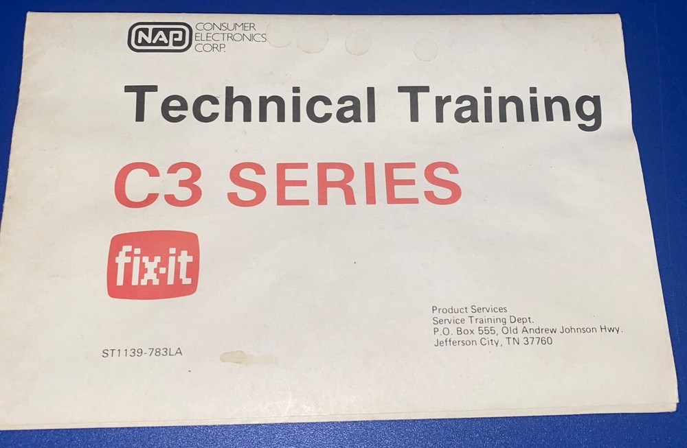 Phillips Company Technical Training C-3 Series Diagram schematics
