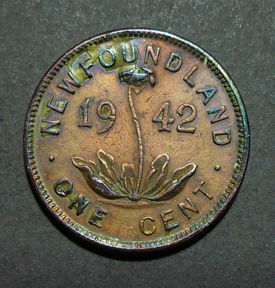 1942 Newfoundland Small 1 Cent