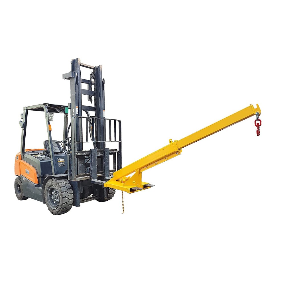 4400lbs Forklift Mobile Crane, Forklift Extension Attachments Crane,w/Boom& Hook