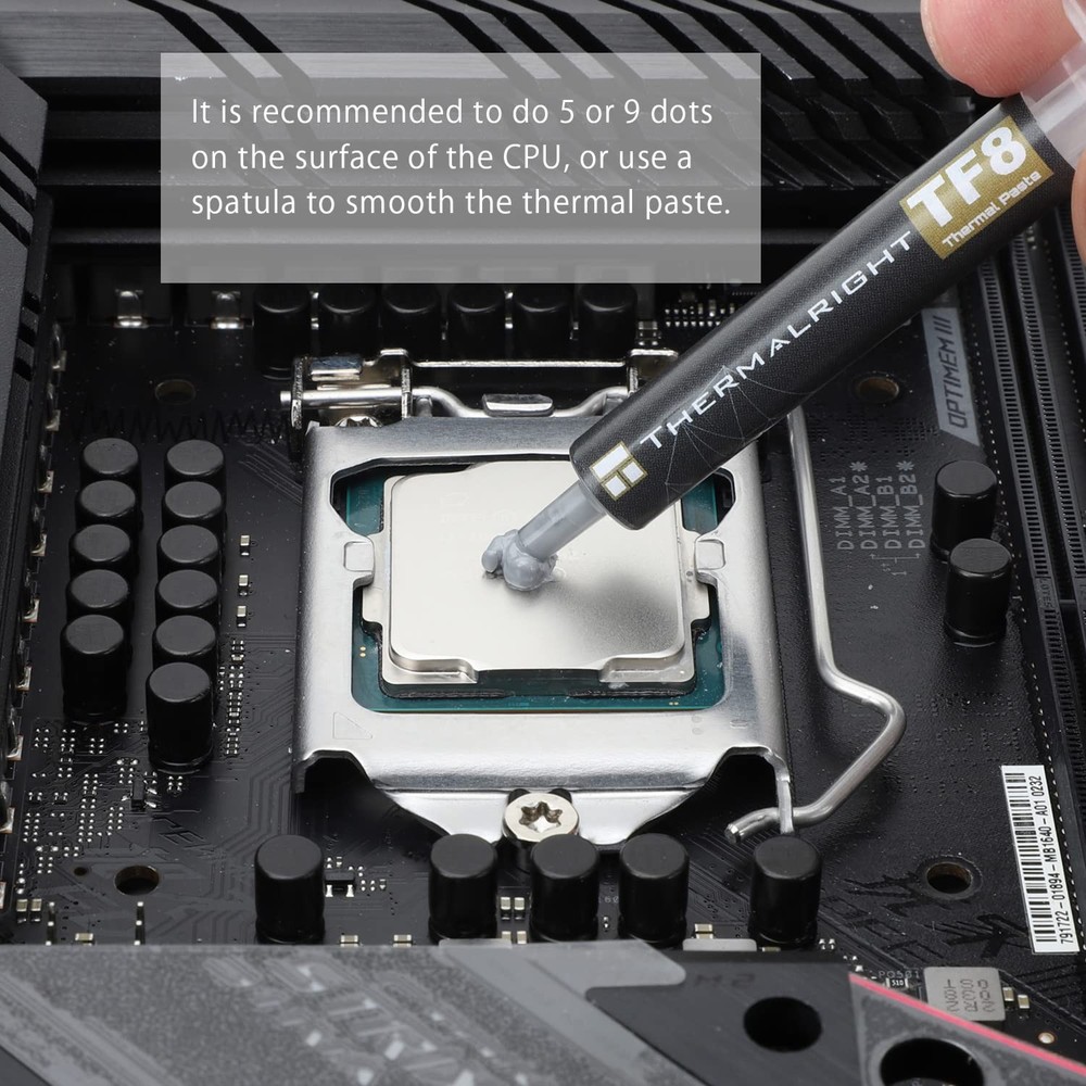 Tf8 High Performance Thermal Compound Paste 2 Grams 13.8w/mk High Durability For