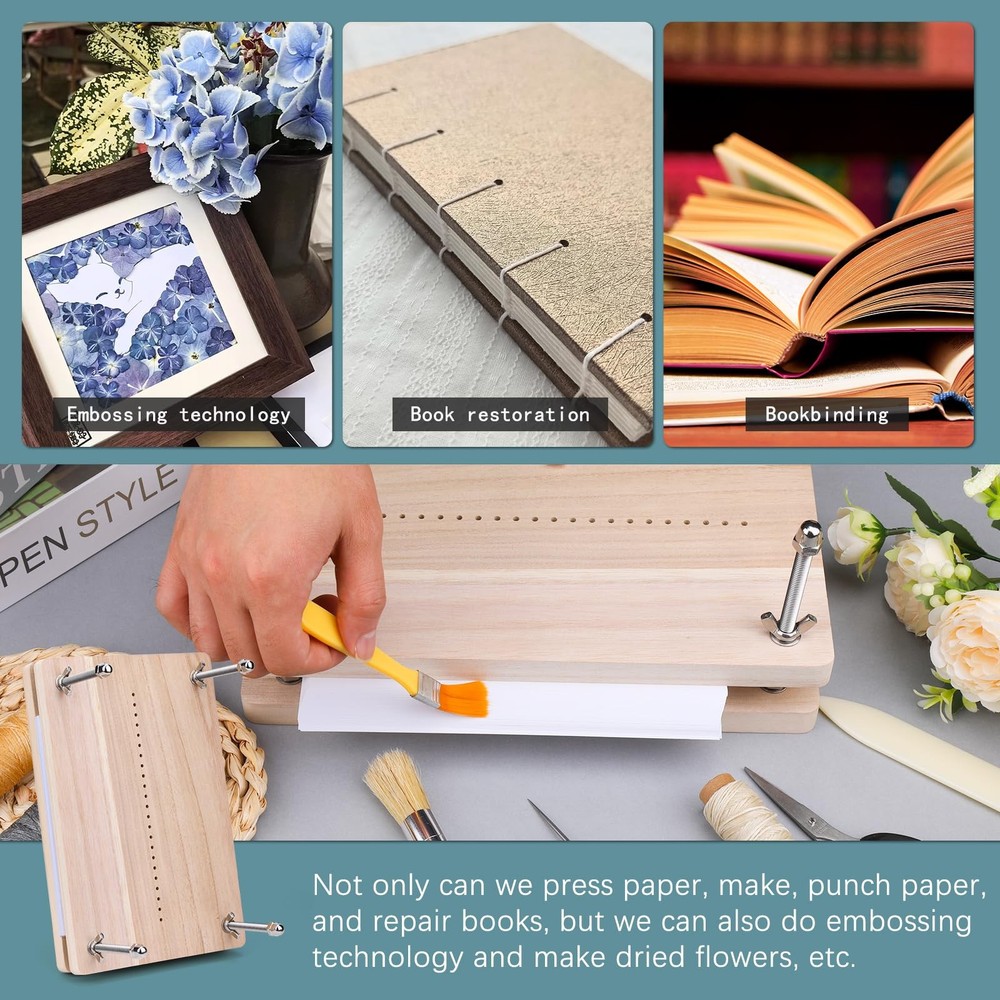Book Binding Kit Book Press Tools Bookbinding Set